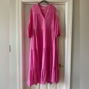 Lou & Grey for Loft Pink maxi dress